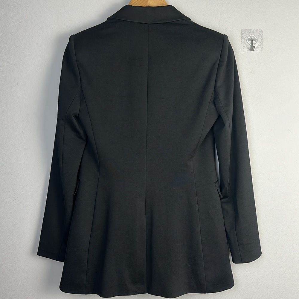 Alice + Olivia Classics Black Single Button Blazer Pockets Lined Size 4 Business - Picture 10 of 16